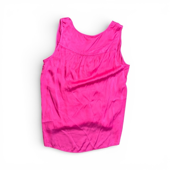 NWT Splendid Pink Satin Sleeveless Draped Wrap Top Size L - Picture 4 of 8